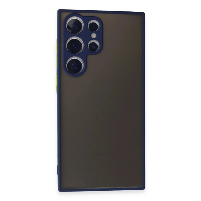 Newface Samsung Galaxy S24 Ultra Kılıf Montreal Silikon Kapak - Lacivert