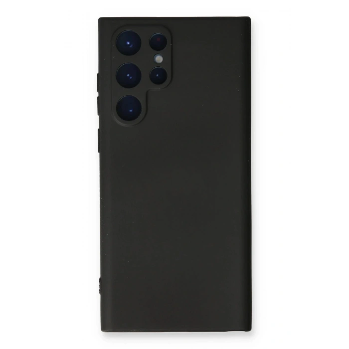 Newface Samsung Galaxy S24 Ultra Kılıf Nano içi Kadife Silikon - Siyah