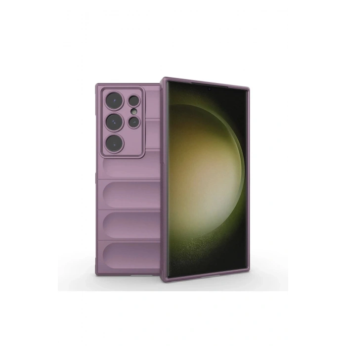 Newface Samsung Galaxy S24 Ultra Kılıf Optimum Silikon - Mor