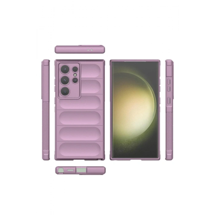 Newface Samsung Galaxy S24 Ultra Kılıf Optimum Silikon - Mor