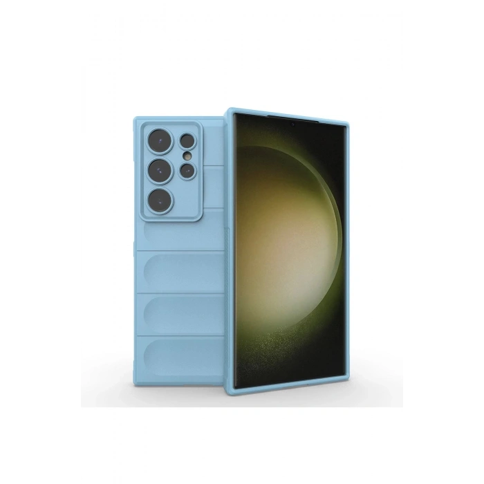 Newface Samsung Galaxy S24 Ultra Kılıf Optimum Silikon - Sky Blue