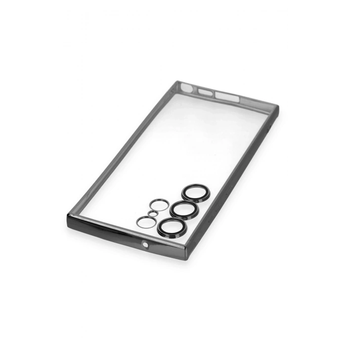 Newface Samsung Galaxy S24 Ultra Kılıf Razer Lensli Silikon - Yeşil