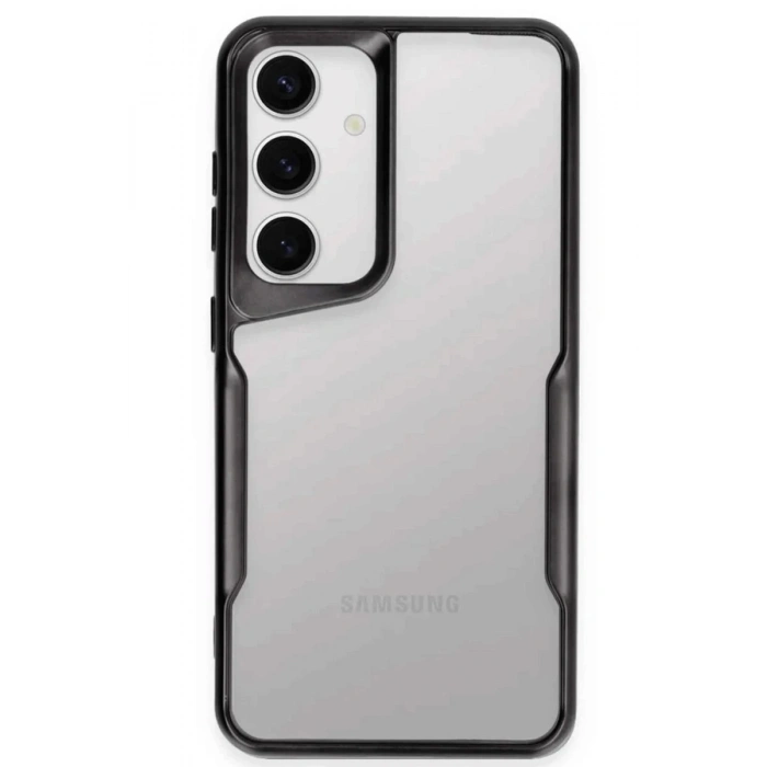 Newface Samsung Galaxy S25 Kılıf Boyi Silikon Kapak - Siyah