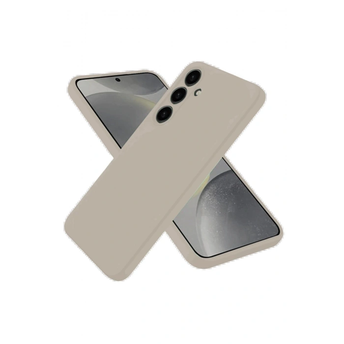 Newface Samsung Galaxy S25 Kılıf Nano içi Kadife Silikon - Pudra