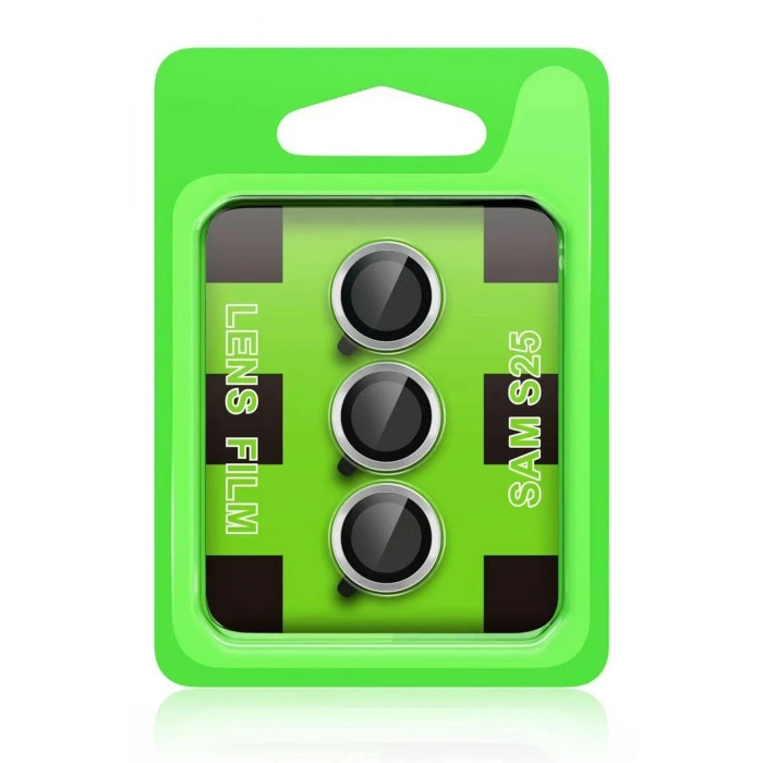 Newface Samsung Galaxy S25 Raze Metal Kamera Lens - Siyah