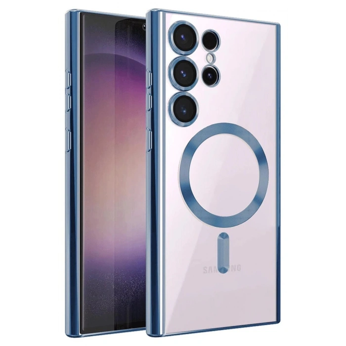 Newface Samsung Galaxy S25 Ultra Kılıf Kross Magneticsafe Kapak - Sierra Blue