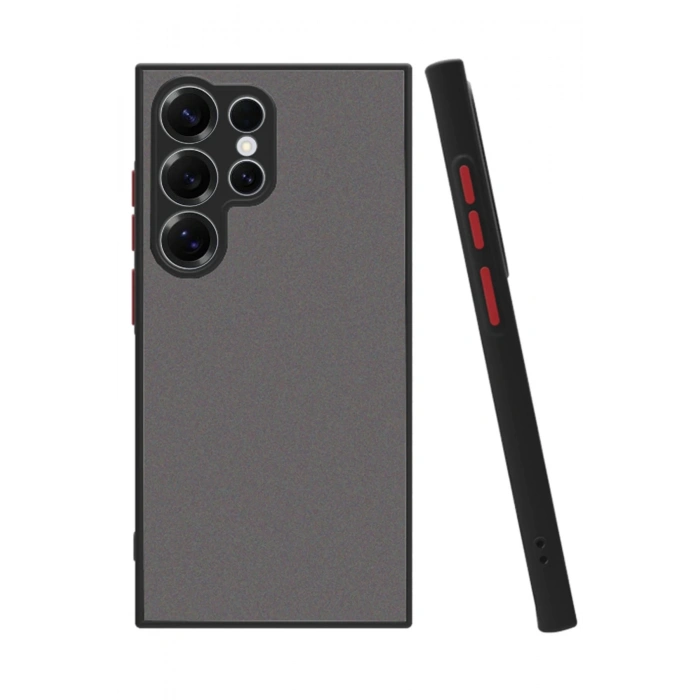 Newface Samsung Galaxy S25 Ultra Kılıf Montreal Silikon Kapak - Siyah