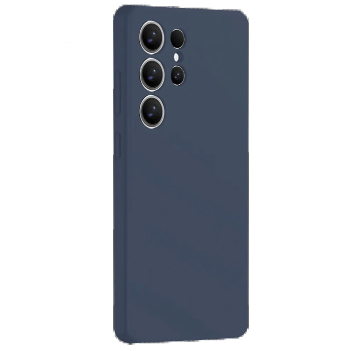 Newface Samsung Galaxy S25 Ultra Kılıf Nano içi Kadife Silikon - Lacivert