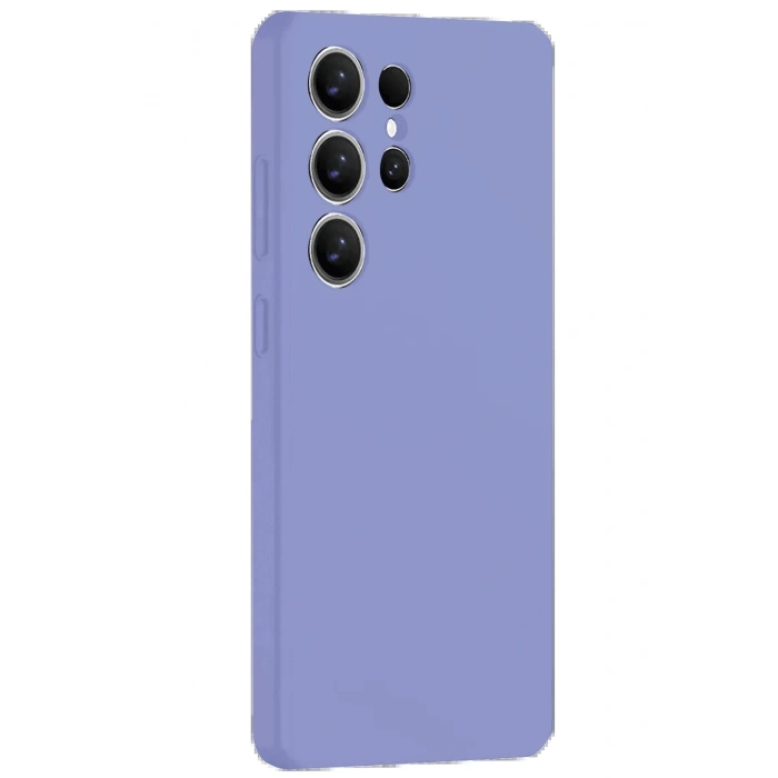 Newface Samsung Galaxy S25 Ultra Kılıf Nano içi Kadife Silikon - Lila