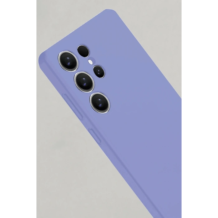 Newface Samsung Galaxy S25 Ultra Kılıf Nano içi Kadife Silikon - Lila