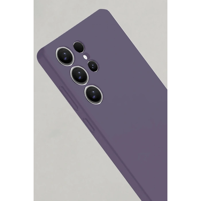 Newface Samsung Galaxy S25 Ultra Kılıf Nano içi Kadife Silikon - Mor