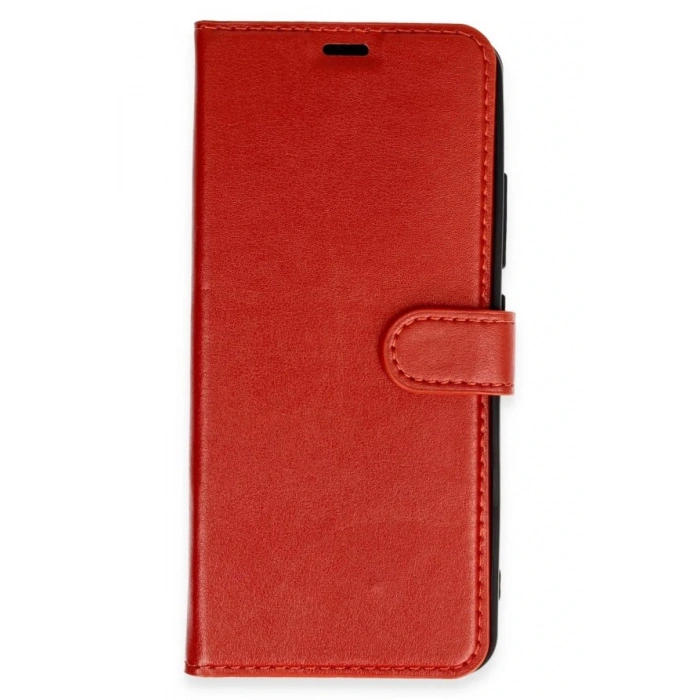 Newface Samsung Galaxy S25 Ultra Kılıf Trend S Plus Kapaklı Kılıf - Kırmızı