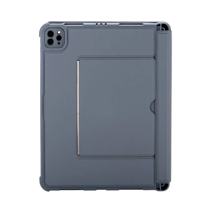 Newface T5510D iPad Pro 13 (2024) Kılıf Palermo Ledli Klavyeli Standlı Tablet Kılıfı - Siyah