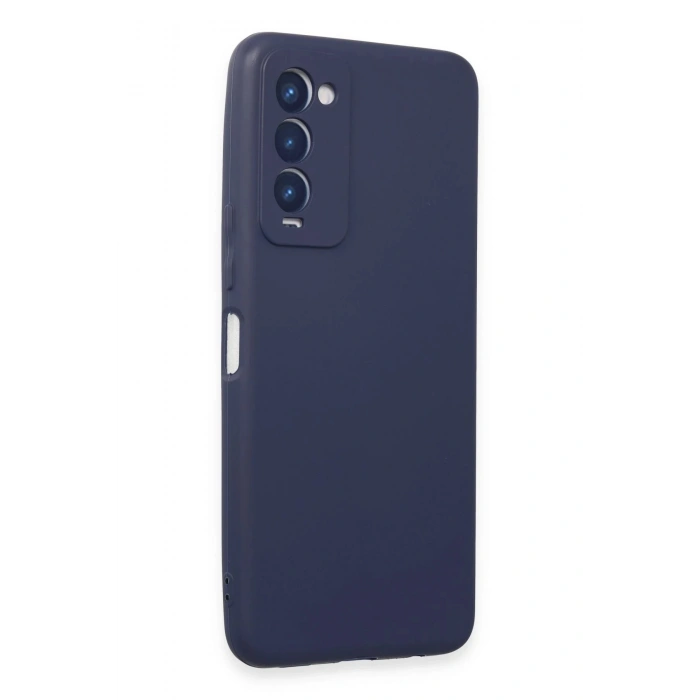 Newface Tecno Camon 18 Kılıf First Silikon - Lacivert