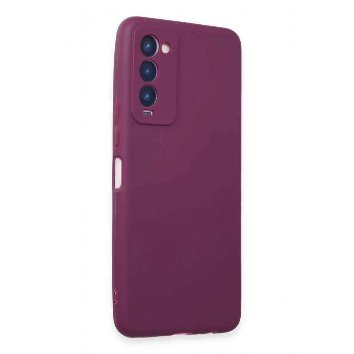 Newface Tecno Camon 18 Kılıf First Silikon - Mor