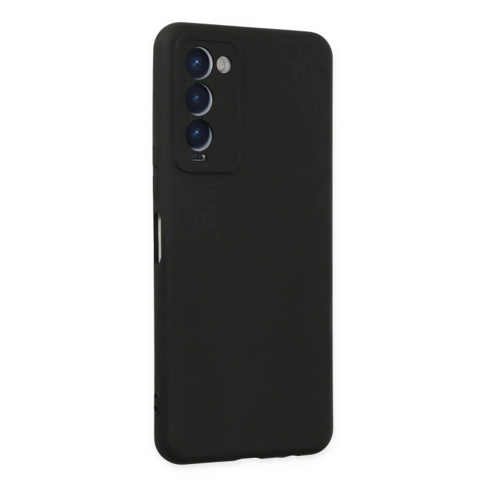 Newface Tecno Camon 18 Kılıf Nano içi Kadife Silikon - Siyah