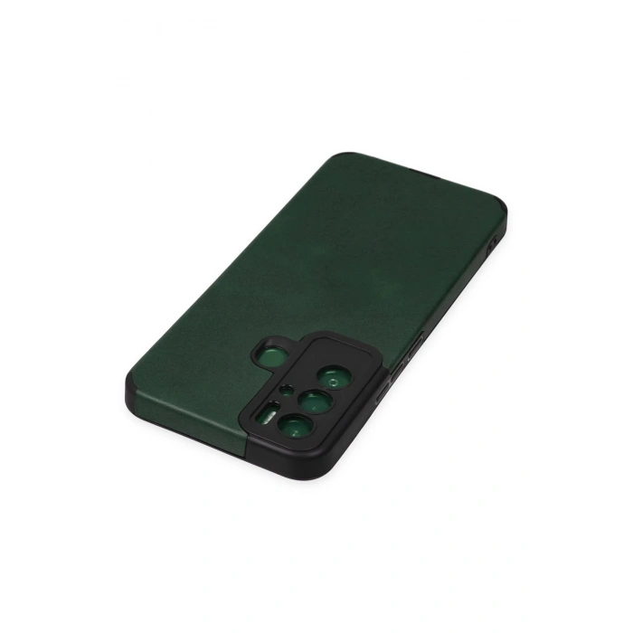 Newface Tecno Pova Neo Kılıf Loop Deri Silikon - Yeşil