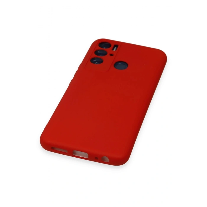 Newface Tecno Pova Neo Kılıf Nano içi Kadife Silikon - Kırmızı