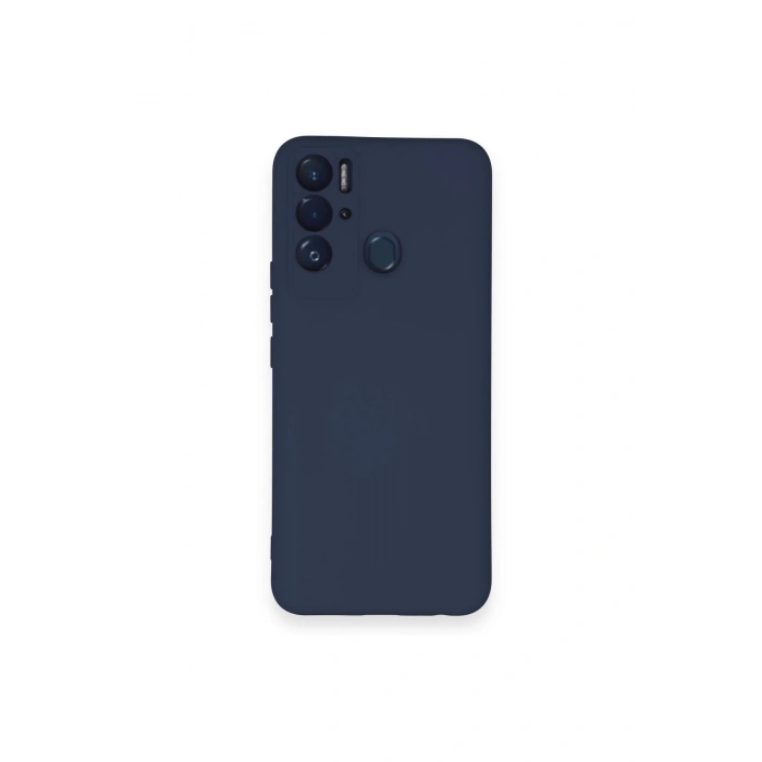 Newface Tecno Pova Neo Kılıf Nano içi Kadife Silikon - Lacivert