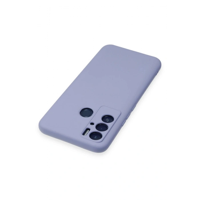 Newface Tecno Pova Neo Kılıf Nano içi Kadife Silikon - Lila