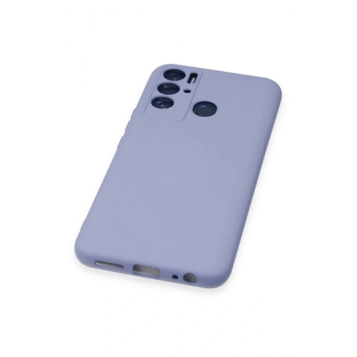 Newface Tecno Pova Neo Kılıf Nano içi Kadife Silikon - Lila