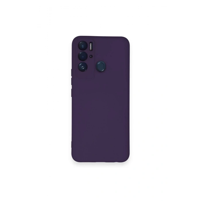 Newface Tecno Pova Neo Kılıf Nano içi Kadife Silikon - Mor