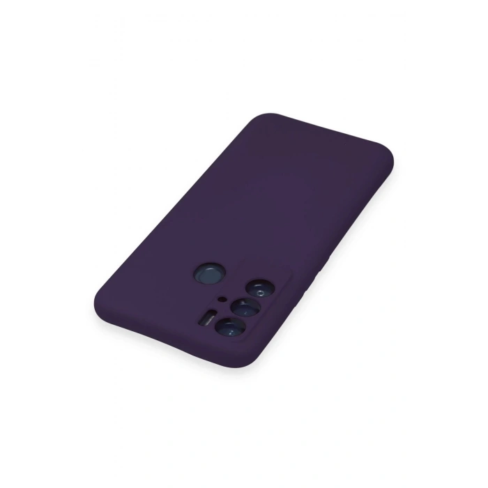 Newface Tecno Pova Neo Kılıf Nano içi Kadife Silikon - Mor