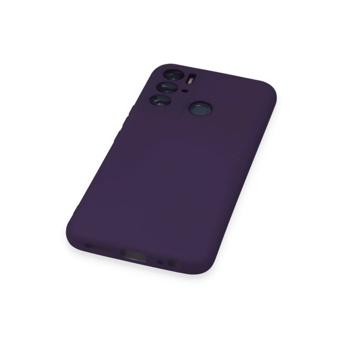 Newface Tecno Pova Neo Kılıf Nano içi Kadife Silikon - Mor