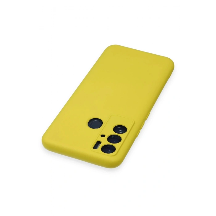 Newface Tecno Pova Neo Kılıf Nano içi Kadife Silikon - Sarı