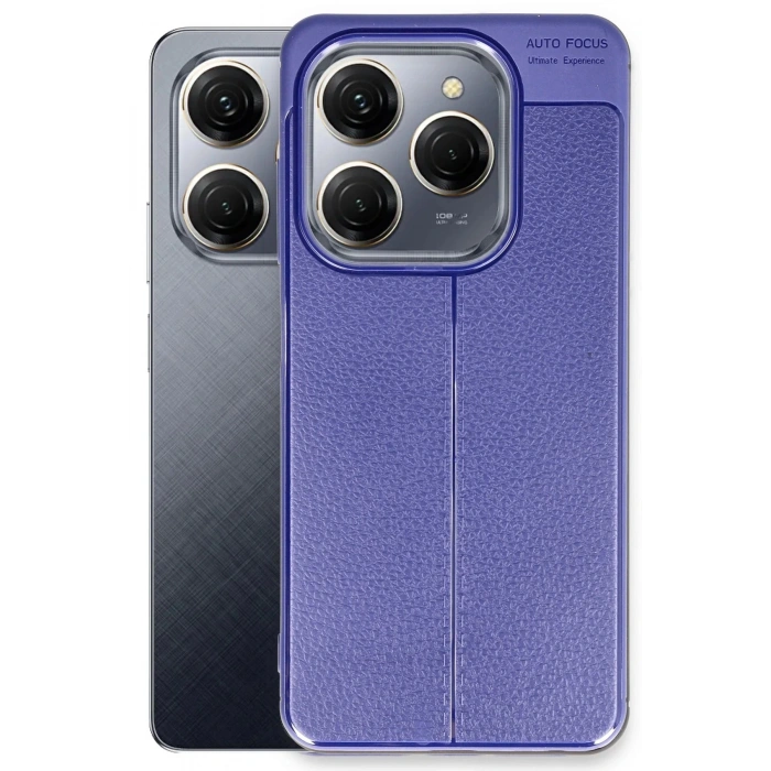 Newface Tecno Spark 20 Pro Kılıf Auto Focus Kapak - Lacivert