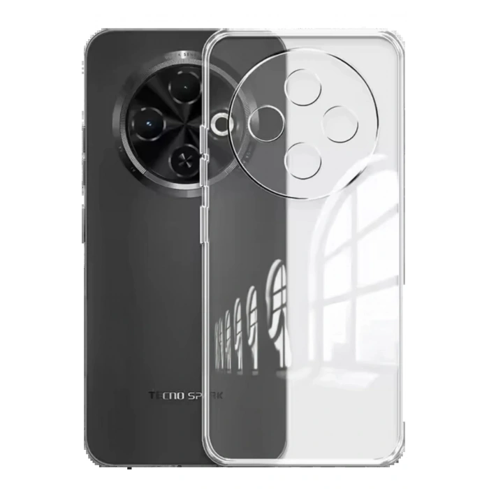 Newface Tecno Spark 30C Kılıf Lüx Şeffaf Silikon