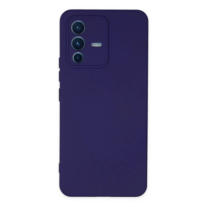 Newface Vivo V23 5G Kılıf Nano içi Kadife Silikon - Mor