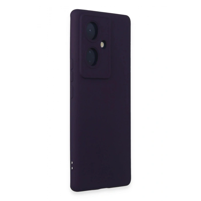 Newface Vivo V29 Lite Kılıf Nano içi Kadife Silikon - Mor