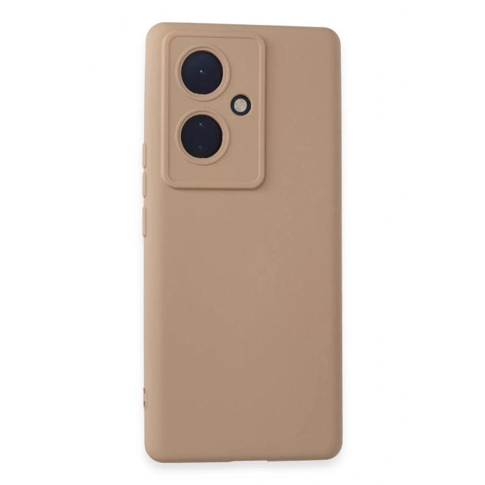 Newface Vivo V29 Lite Kılıf Nano içi Kadife Silikon - Pudra