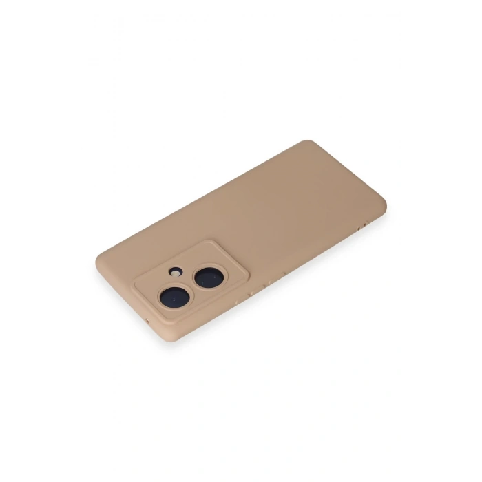 Newface Vivo V29 Lite Kılıf Nano içi Kadife Silikon - Pudra