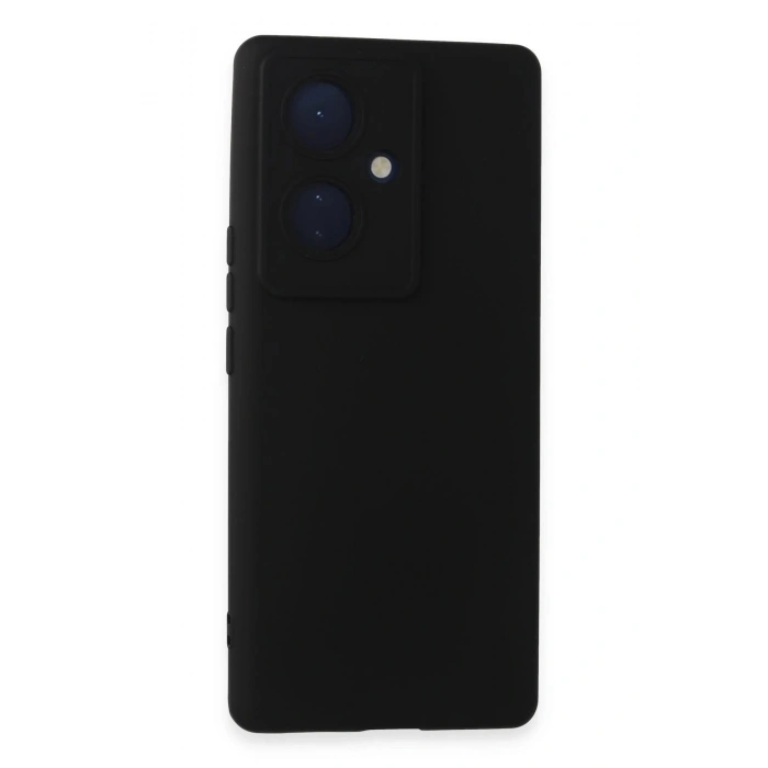 Newface Vivo V29 Lite Kılıf Nano içi Kadife Silikon - Siyah