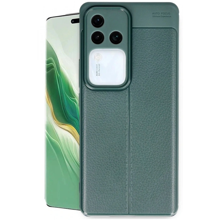 Newface Vivo V30 5G Kılıf Auto Focus Kapak - Koyu Yeşil