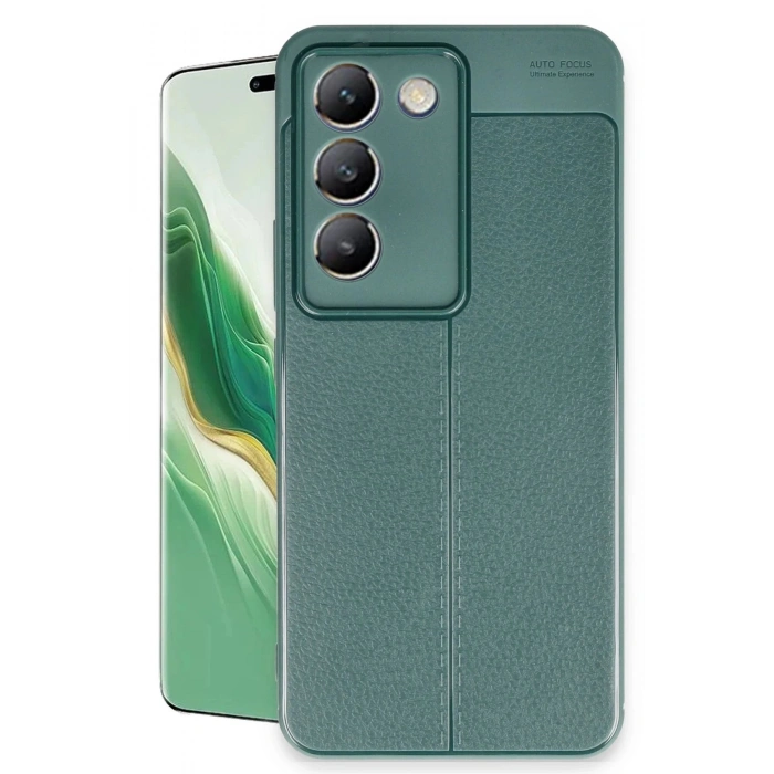 Newface Vivo V30 Lite 4G Kılıf Auto Focus Kapak - Koyu Yeşil