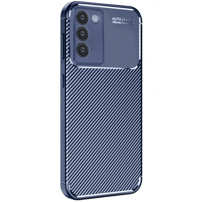 Newface Vivo V30 Lite 4G Kılıf Auto Focus Karbon Kapak - Lacivert