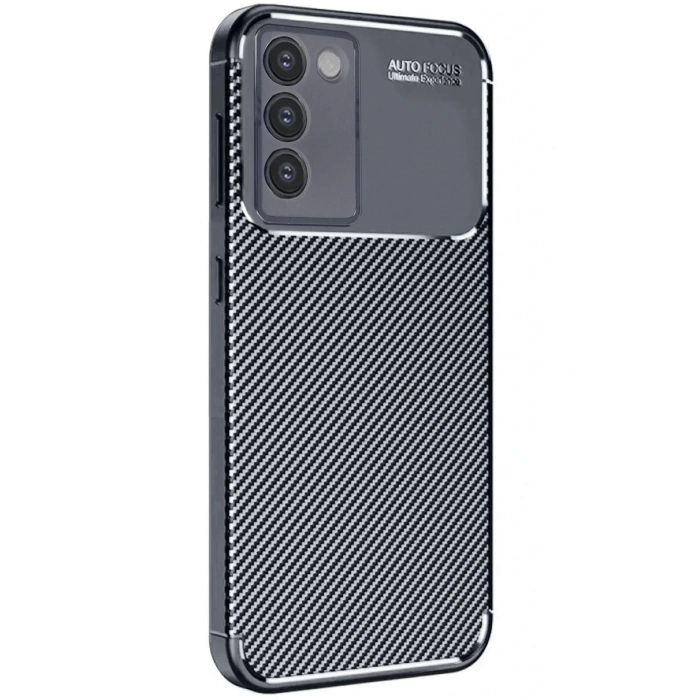 Newface Vivo V30 Lite 4G Kılıf Auto Focus Karbon Kapak - Siyah