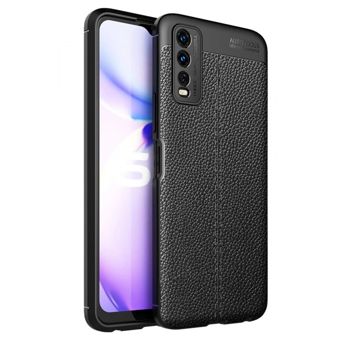 Newface Vivo Y11S Kılıf Auto Focus Kapak - Siyah