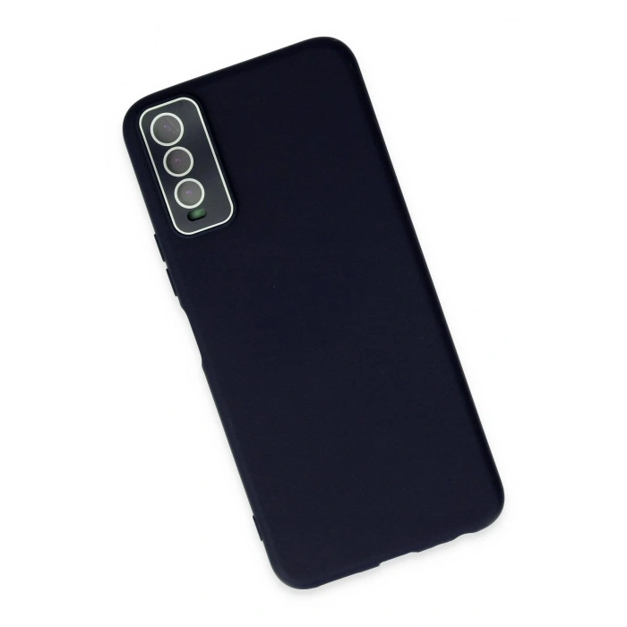 Newface Vivo Y11S Kılıf Lansman Glass Kapak - Lacivert