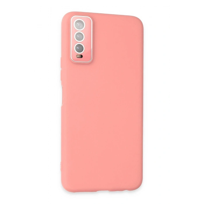 Newface Vivo Y11S Kılıf Lansman Glass Kapak - Pembe