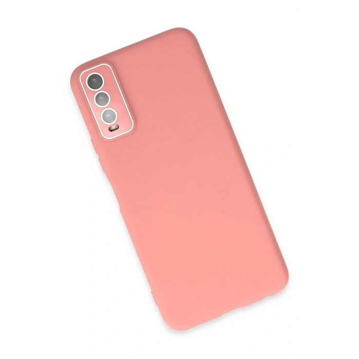 Newface Vivo Y11S Kılıf Lansman Glass Kapak - Pembe