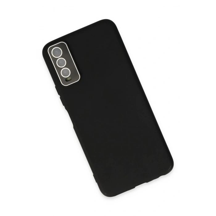 Newface Vivo Y11S Kılıf Lansman Glass Kapak - Siyah