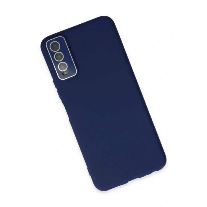 Newface Vivo Y11S Kılıf Lansman Glass Kapak - Sky Blue