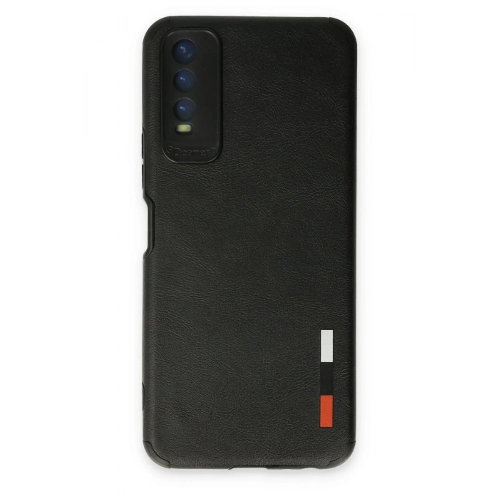 Newface Vivo Y11S Kılıf Loop Deri Silikon - Siyah