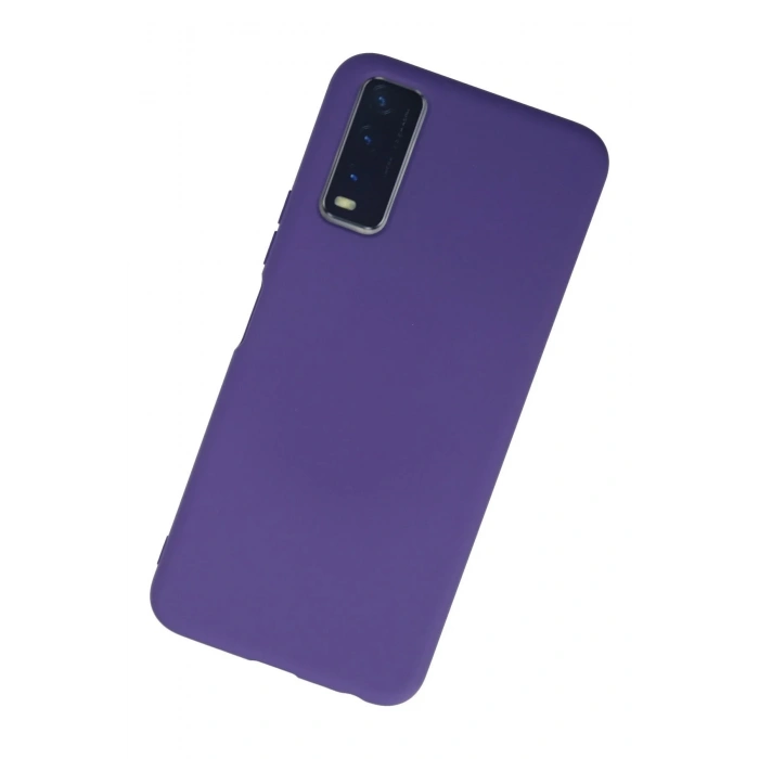 Newface Vivo Y11S Kılıf Nano içi Kadife Silikon - Mor