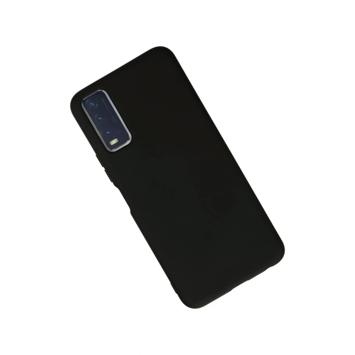 Newface Vivo Y11S Kılıf Nano içi Kadife Silikon - Siyah