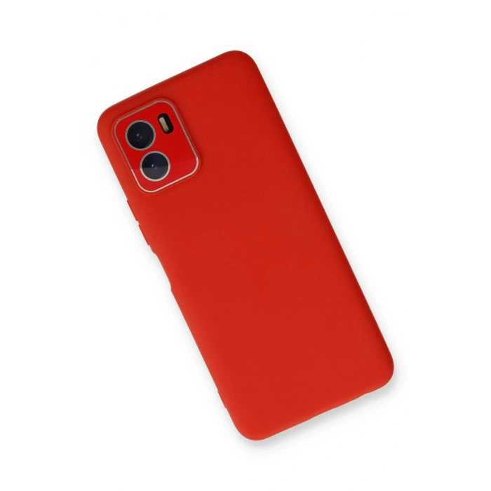 Newface Vivo Y15S Kılıf Lansman Glass Kapak - Kırmızı